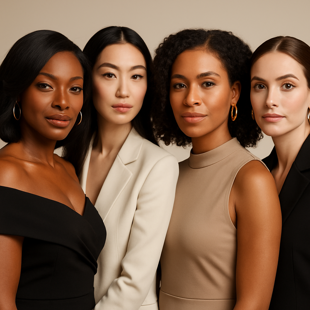 Diverse women showcasing natural beauty and professional aesthetic results